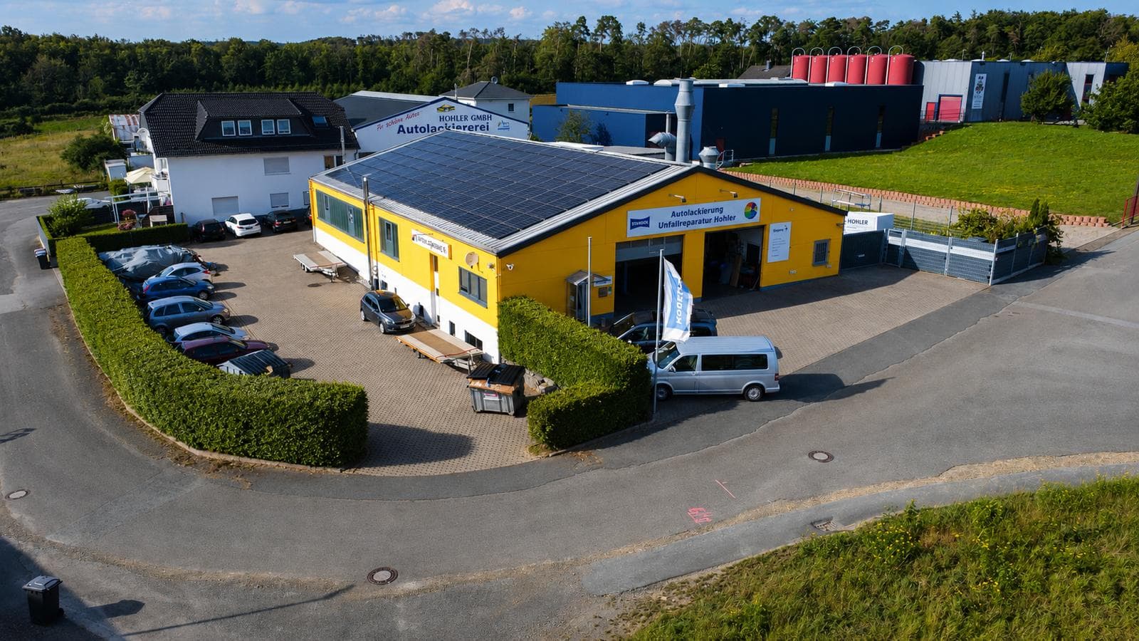 HOHLER Autolackiererei Weilmünster – Luftbild